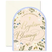 Baptism Blessings Arch Greeting Card