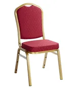 Banquet Chair Red Gold