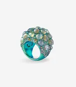 Chrysoberyl Catseye & Diamond Ring