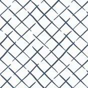 Bahama Court Trellis Reverse Unpasted Wallpaper - Navy Blue