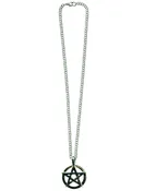 Antique Silver Pentagram Necklace