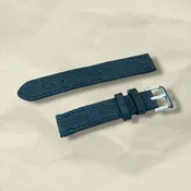 "Calhoun" Premium Watch Strap | Genuine Shark Skin | Murky Blue
