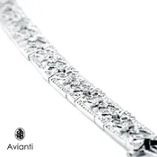 Art Deco Style Flower Design Bracelet