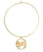 70s Inspired Zodiac Necklace (Taurus)