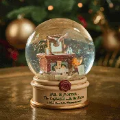 Acceptance Letter Snow Globe