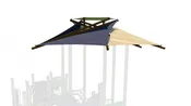 Hexagon Pinwheel Modular Playground Shade