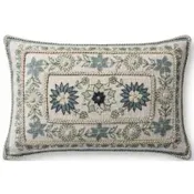PLL0158 Red/Multi 13''x21'' Down Pillow