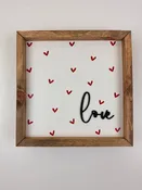3D Love Heart Framed Art