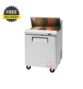 28" Sandwich Prep Table W/ 8 Pans