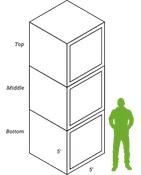 Locker: 3.00 x 3.00
