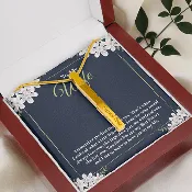 2 Sided Engraved Pendent (For Gorgeous Wife )