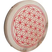 DOBANI Pretuned Goatskin Head Wood Frame Drum w/ Beater 18"x2" Circle of Life