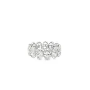 14Kt Oval Eternity Band Wedding Band