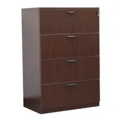 Ultra 4 Drawer Lateral File Cabinet OFD-187MAH (Mahogany)