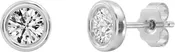 0.28CTW Classic Diamond  Bezel Set Stud Earrings