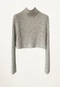 Andie Cropped Pullover in Sand