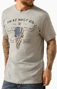 ARIAT | T-SHIRT | LONG LIVE  FREEDOM | GREY HEATHER | 10054838