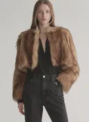 ALC Cropped Fur Jacket