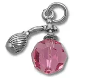 10mm Pink Crystal Perfume Bottle