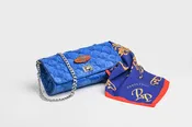 Duchesse De Polignac Blue Arapaima Clutch