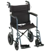 19 inch Transport Chair w/ 12 inch Rear Wheels