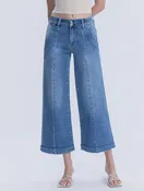 Ava High Rise Trouser Denim