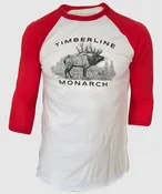 Timberline Monarch Elk Raglan ~ Red / White