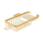 10-3/8" Heavy Duty Deep & Shallow Basket with Hook - Solid Brass