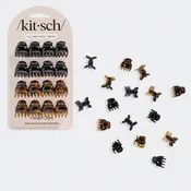 Black & Tort Micro Cloud Clip 16pc Set