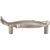 Atlas Homewares 2217-NO Nautical/Ocean Fish 3in (76mm) Center to Center Novelty Pull Pewter