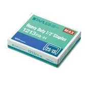 MAX USA MAX HD-12F Flat Clinch, 1000 PK 1/2"- Staples