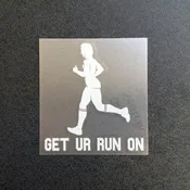 Get Ur Run On (Woman) Decal