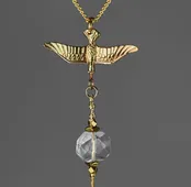 Golden Bird of Flight Necklace — JOHNNIE Q