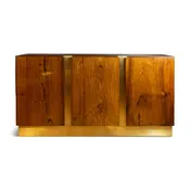 BECRUX - Luxury Modern Entryway Sideboard – Handmade Soild Rosewood & Brass