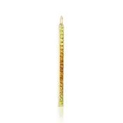 14K yellow gold Matchstick Charm with Ombré Yellow to Orange Tourmalines - One of a Kind Jane Taylor — jane taylor jewelry