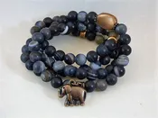 Matte Black Agate Wrap