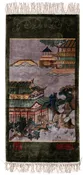 Chinese Pictorial All Silk Handwoven Vintage Rug