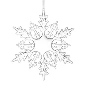 Acrylic Snowflake Ornament 8"