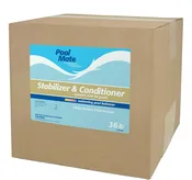 Pool Mate 36 lb Premium Pool Stabilizer &amp; Conditioner – Concentrated Cyanuric Acid for Pools, Extends Chlorine Life &amp; UV Protection