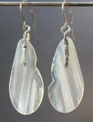 Striped Agate Drops Earrings – Handcut Stones
