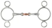 2 Ring Copper Oval French Link Gag