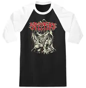 3/4 Raglan Demon  - White