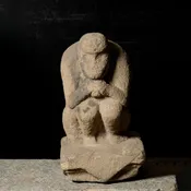 19th Century Sandstone Monkey Sculpture — ROBERT KUO