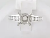 Gregorio 1.0ctw Diamond 18K Engagement Ring (Setting Only) — Stanton Jewelers