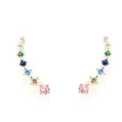 All Smiles Ear Climbers - Gold