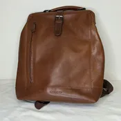Genicci Brown Leather Backpack
