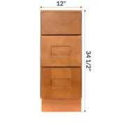 12 in W x 21 in D x 34.5 in H Vanity Sink Base Cabinet - Newport