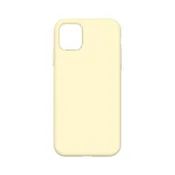 Silicone Phone Case for iPhone 11 Light Yellow (No Logo)