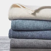 Coyuchi Sequoia Washable Wool and Cotton Blanket