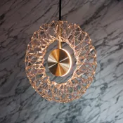 Orbital Pendant | Custom Brass and Glass Sculptural Lighting by Neptune Glassworks, Los Angeles | NEPTUNE GLASSWORKS
